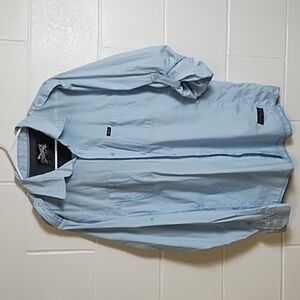 Sovereign Code Roll Sleeve Light Weight Safari Style Chambray Shirt Extra Large